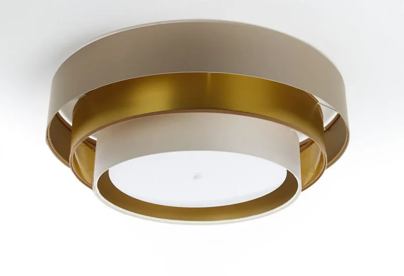 Luminaire Plafonnier | TRINITI ELEGANT (Beige/Crème/Doré)