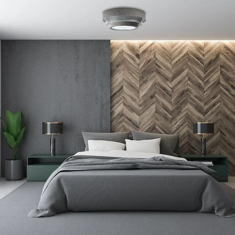 Luminaire Plafonnier | TRINITI ELEGANT (Gris/Argent)