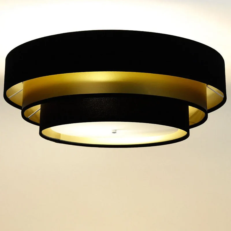 Luminaire Plafonnier | TRINITI ELEGANT (Noir/Doré)