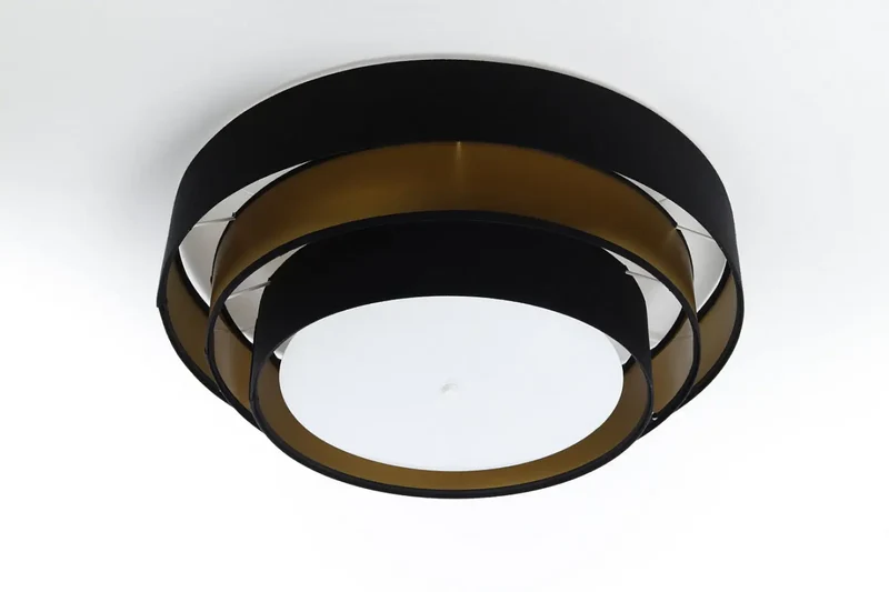 Luminaire Plafonnier | TRINITI ELEGANT (Noir/Doré)