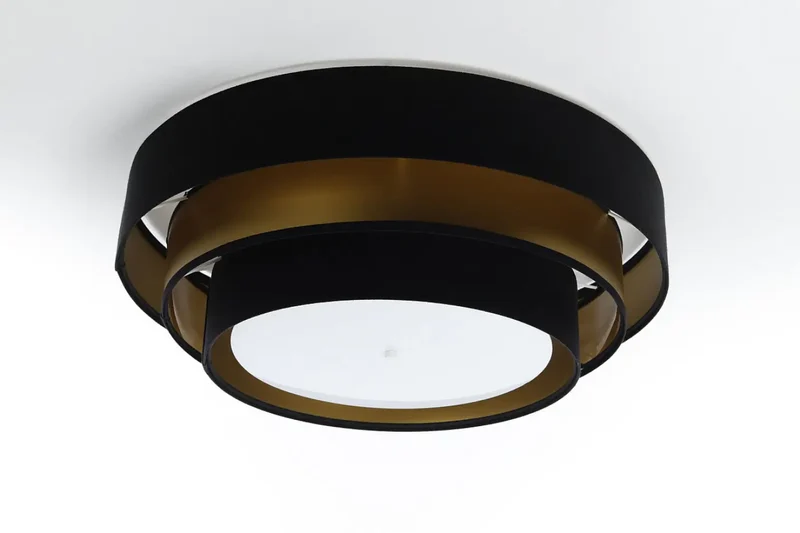 Luminaire Plafonnier | TRINITI ELEGANT (Noir/Doré)