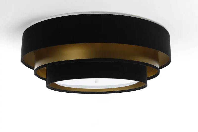 Luminaire Plafonnier | TRINITI ELEGANT (Noir/Doré)