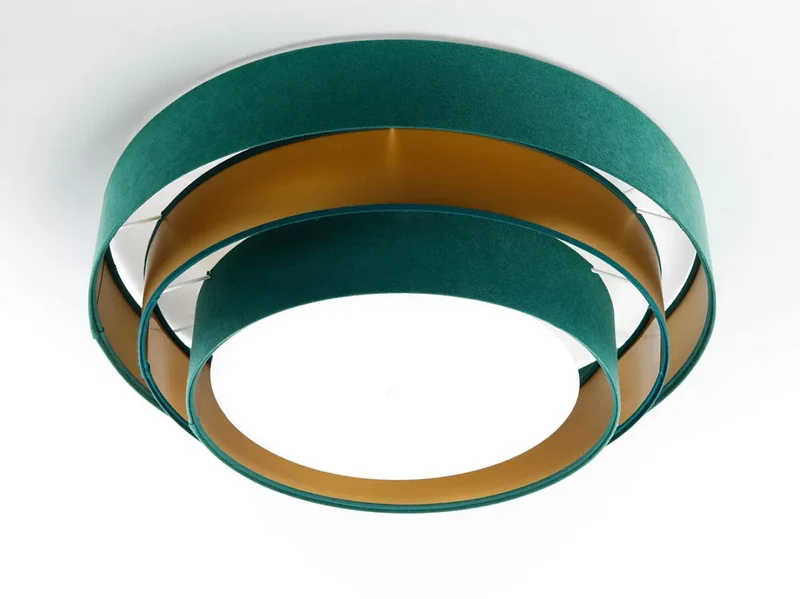 Luminaire Plafonnier | TRINITI ELEGANT (Vert/Doré)