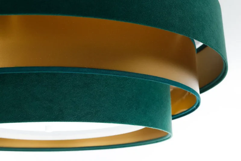 Luminaire Plafonnier | TRINITI ELEGANT (Vert/Doré)
