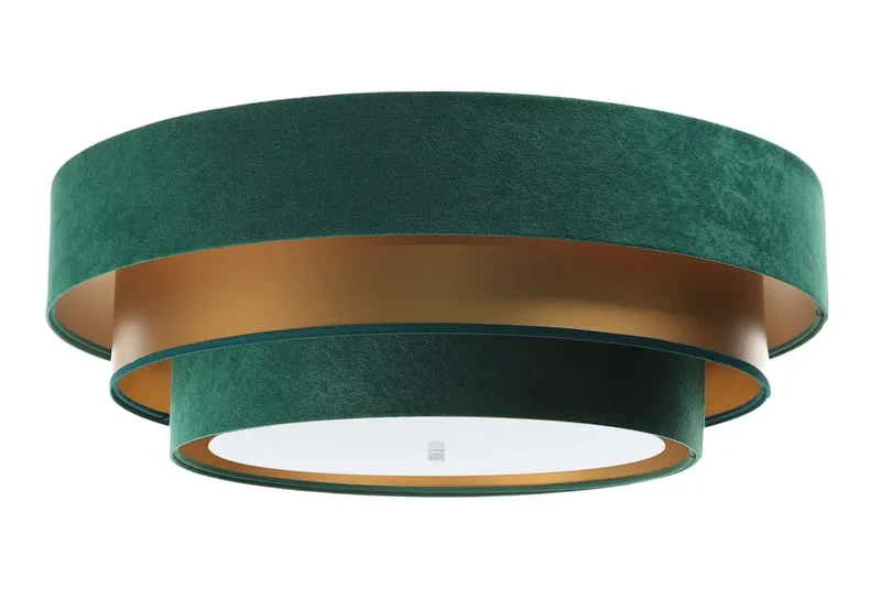 Luminaire Plafonnier | TRINITI ELEGANT (Vert/Doré)