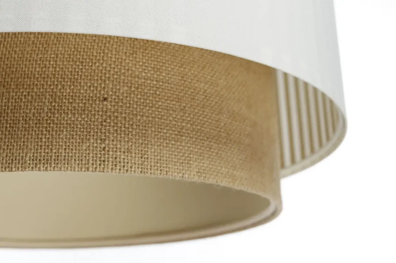 Suspension Luminaire | DUO LAMI LINE (Blanc/Beige/Ecru)