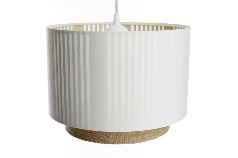 Suspension Luminaire | DUO LAMI LINE (Blanc/Beige/Ecru)