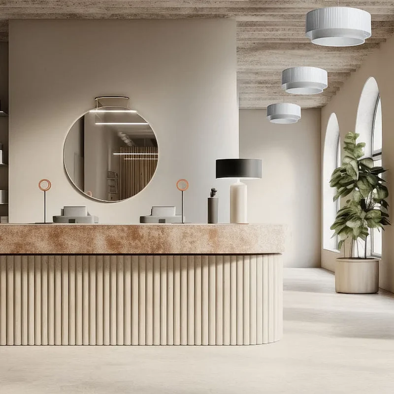 Suspension Luminaire | DUO LAMI LINE (Blanc/Gris)