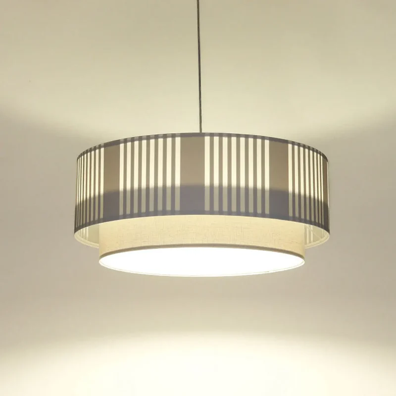 Suspension Luminaire | DUO LAMI LINE (Blanc/Gris)