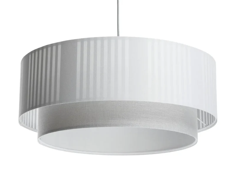 Suspension Luminaire | DUO LAMI LINE (Blanc/Gris)