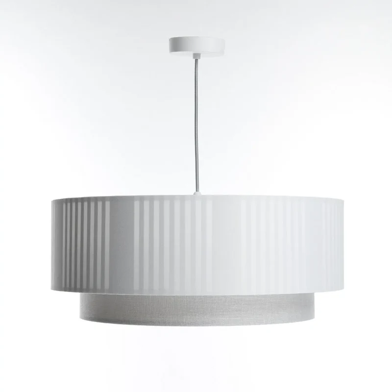 Suspension Luminaire | DUO LAMI LINE (Blanc/Gris)