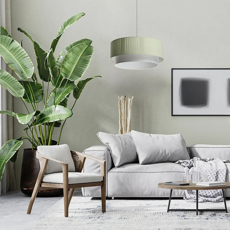 Suspension Luminaire | DUO LAMI LINE (Menthe/Gris)