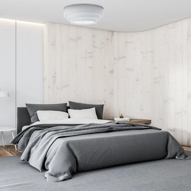 Luminaire Plafonnier | TRINITI VELOURSSTOFF (Blanc)