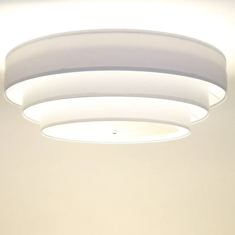 Luminaire Plafonnier | TRINITI VELOURSSTOFF (Blanc)