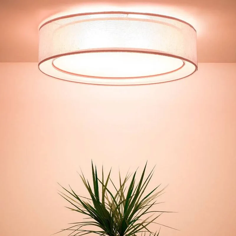 Luminaire Plafonnier | PURO (Rose Clair)