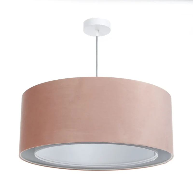 Suspension Luminaire | DUO JASMIN (Rose/Gris Clair)