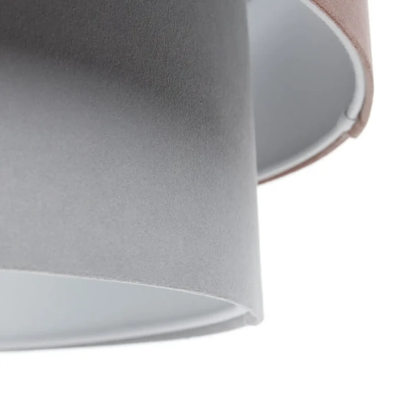 Suspension Luminaire | DUO JASMIN (Rose/Gris/Gris Clair)
