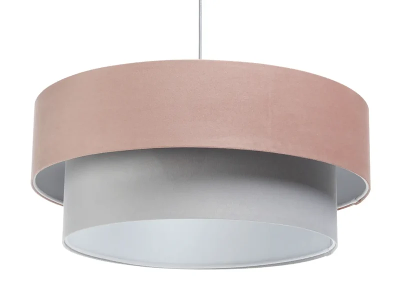 Suspension Luminaire | DUO JASMIN (Rose/Gris/Gris Clair)