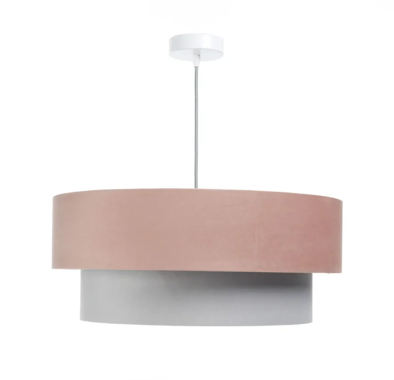 Suspension Luminaire | DUO JASMIN (Rose/Gris/Gris Clair)