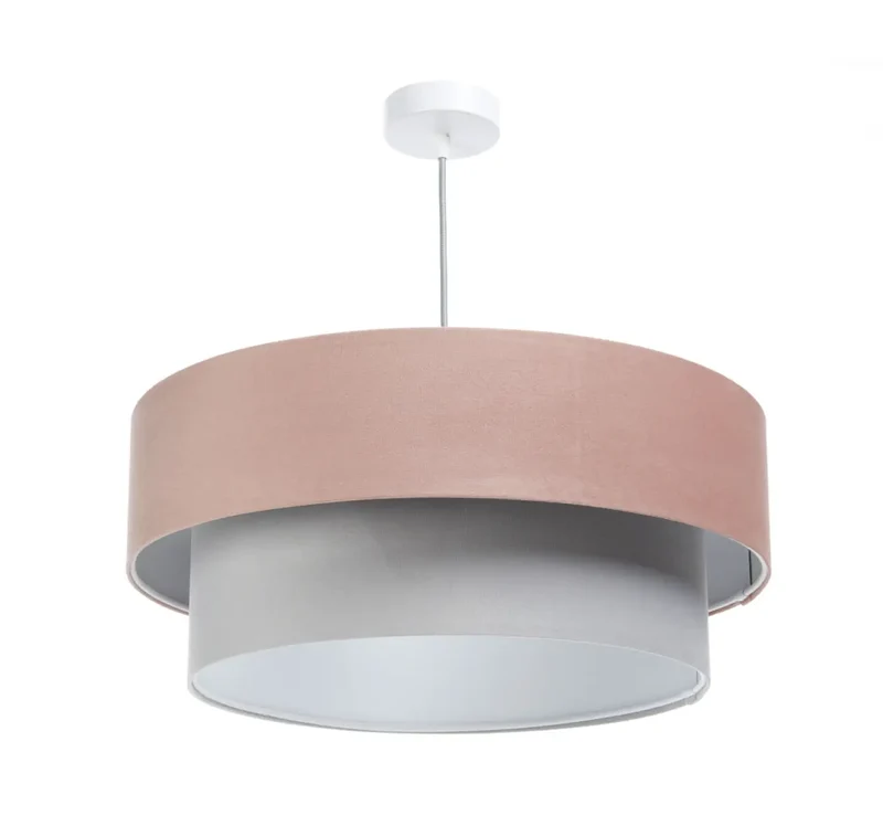 Suspension Luminaire | DUO JASMIN (Rose/Gris/Gris Clair)