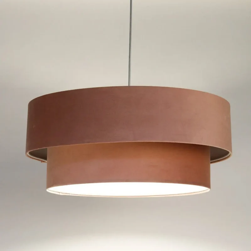 Suspension Luminaire | DUO JASMIN (Rose/Gris Clair)