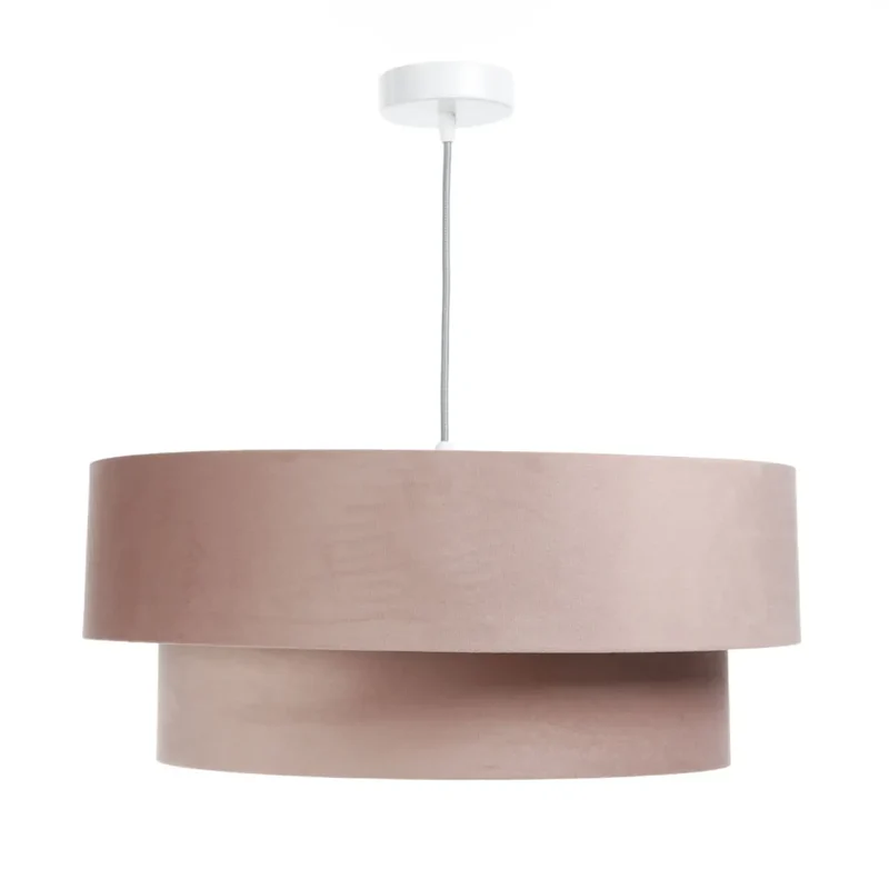 Suspension Luminaire | DUO JASMIN (Rose/Gris Clair)