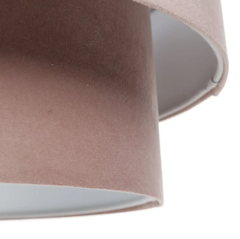 Suspension Luminaire | DUO JASMIN (Rose/Gris Clair)