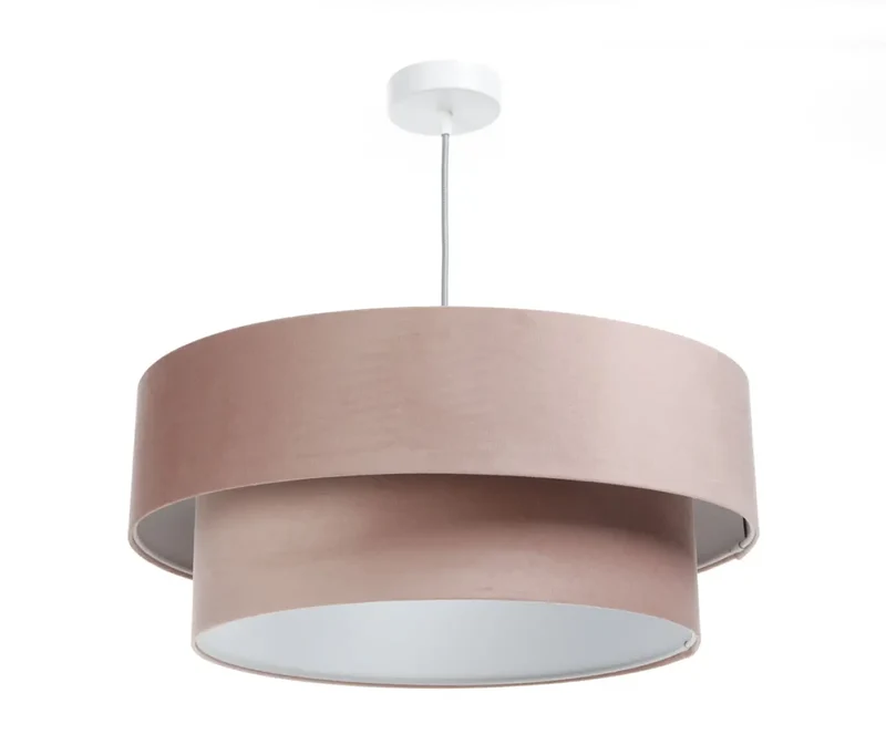 Suspension Luminaire | DUO JASMIN (Rose/Gris Clair)