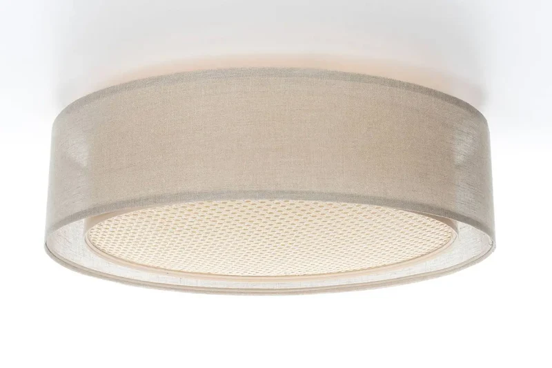 Luminaire Plafonnier | PURO RATTAN (Beige/Crème)