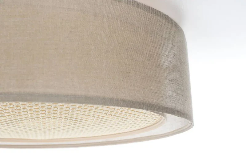 Luminaire Plafonnier | PURO RATTAN (Beige/Crème)