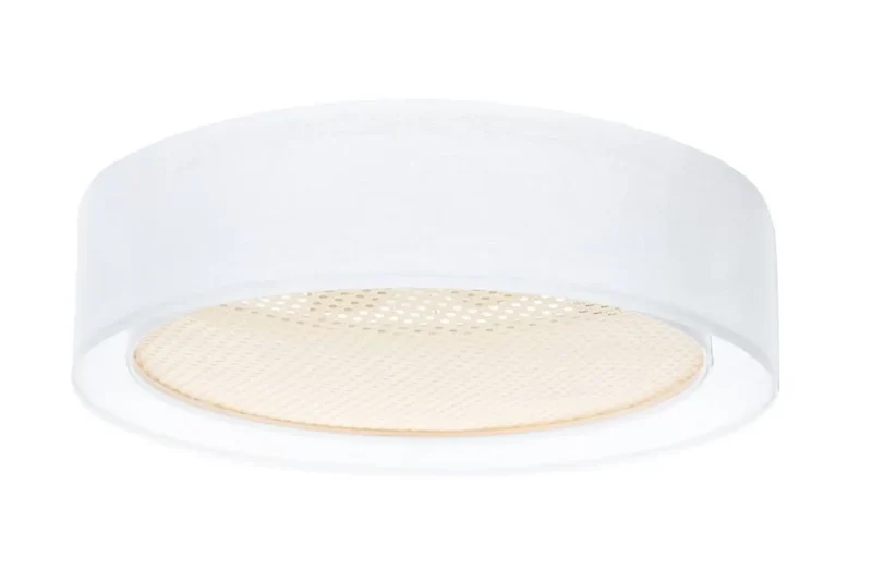 Luminaire Plafonnier | PURO RATTAN (Blanc/Crème)