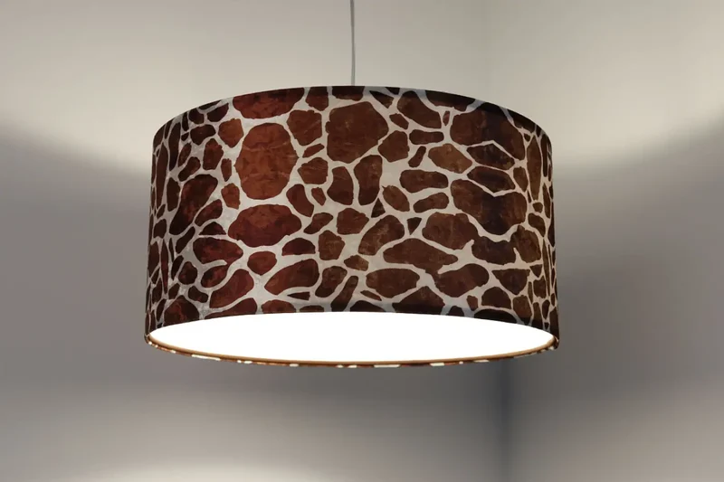 Suspension Luminaire | SAFARI (Marron Clair/Blanc)
