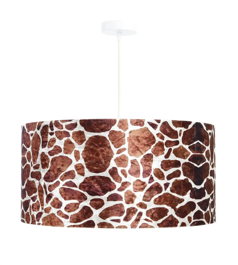 Suspension Luminaire | SAFARI (Marron Clair/Blanc)