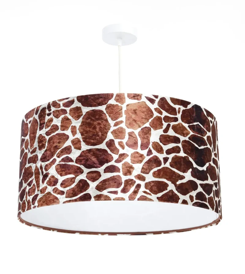 Suspension Luminaire | SAFARI (Marron Clair/Blanc)