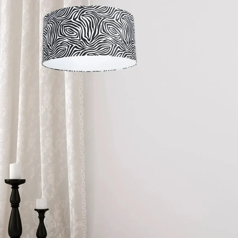 Suspension Luminaire | SAFARI (Noir/Blanc)