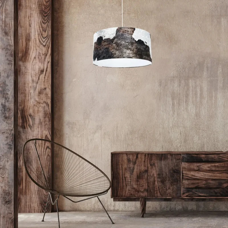 Suspension Luminaire | SAFARI (Marron/Blanc)