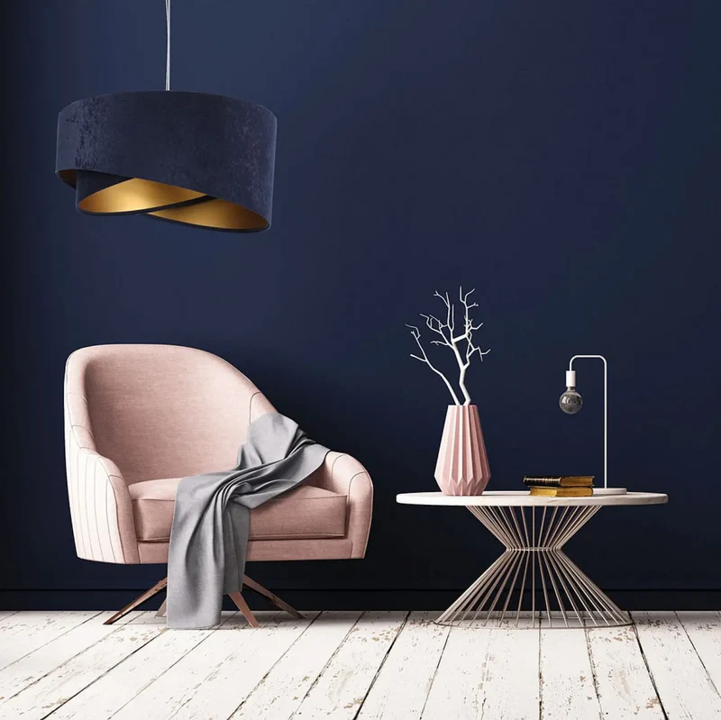 Suspension Luminaire | GALAXY AURIC (Bleu Marine)