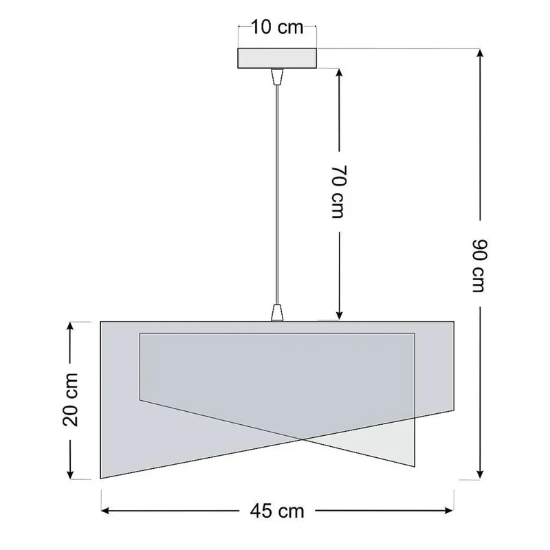 Suspension Luminaire | GALAXY AURIC (Bleu Marine)