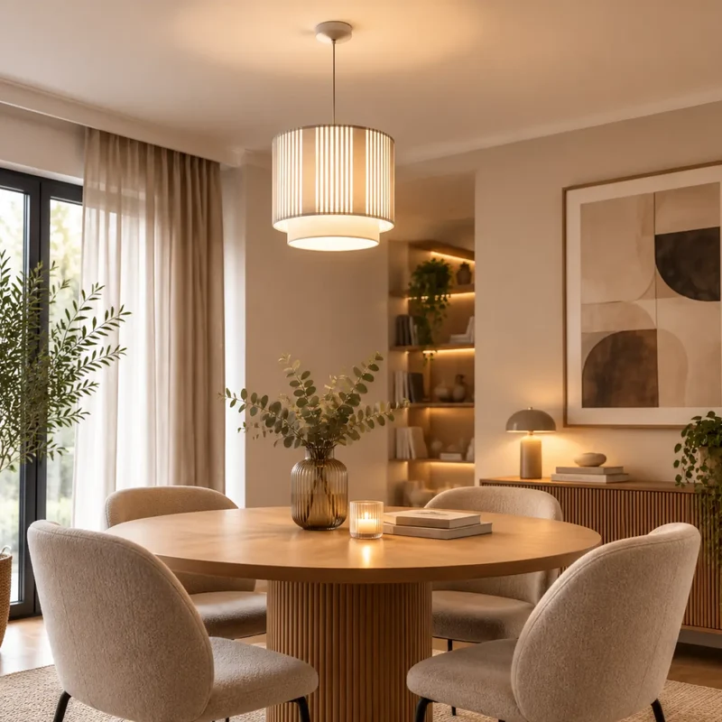 Suspension Luminaire | DUO LAMI LINE (Blanc/Gris)