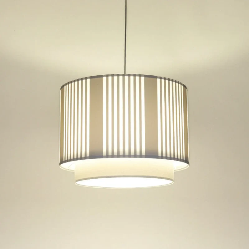 Suspension Luminaire | DUO LAMI LINE (Blanc/Gris)