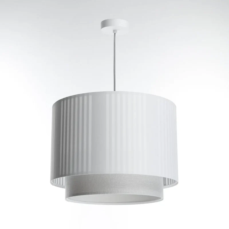 Suspension Luminaire | DUO LAMI LINE (Blanc/Gris)