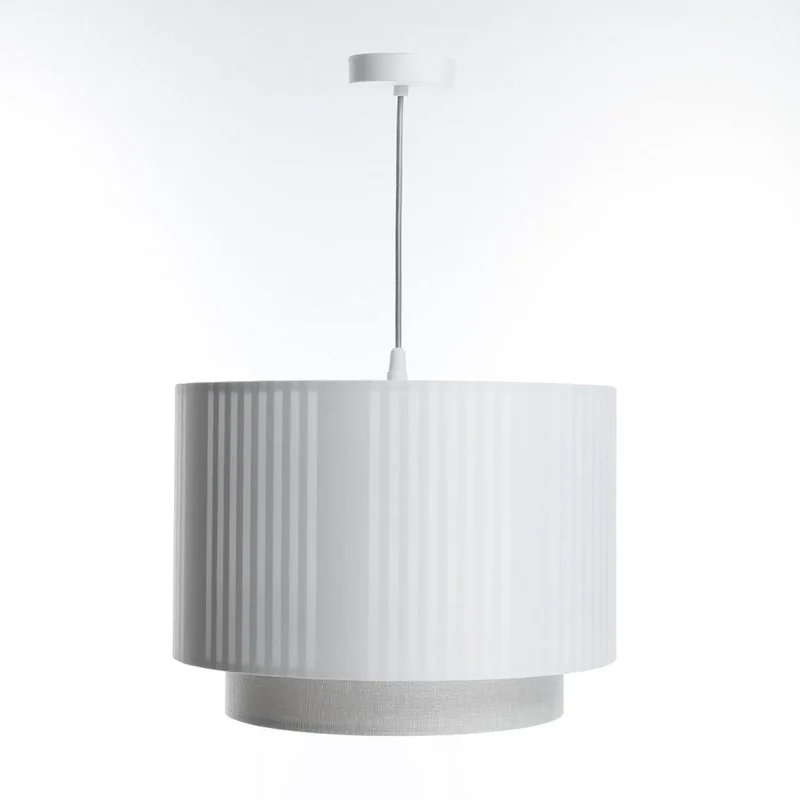 Suspension Luminaire | DUO LAMI LINE (Blanc/Gris)