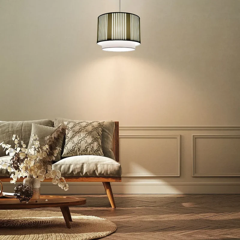 Suspension Luminaire | DUO LAMI LINE (Menthe/Gris)