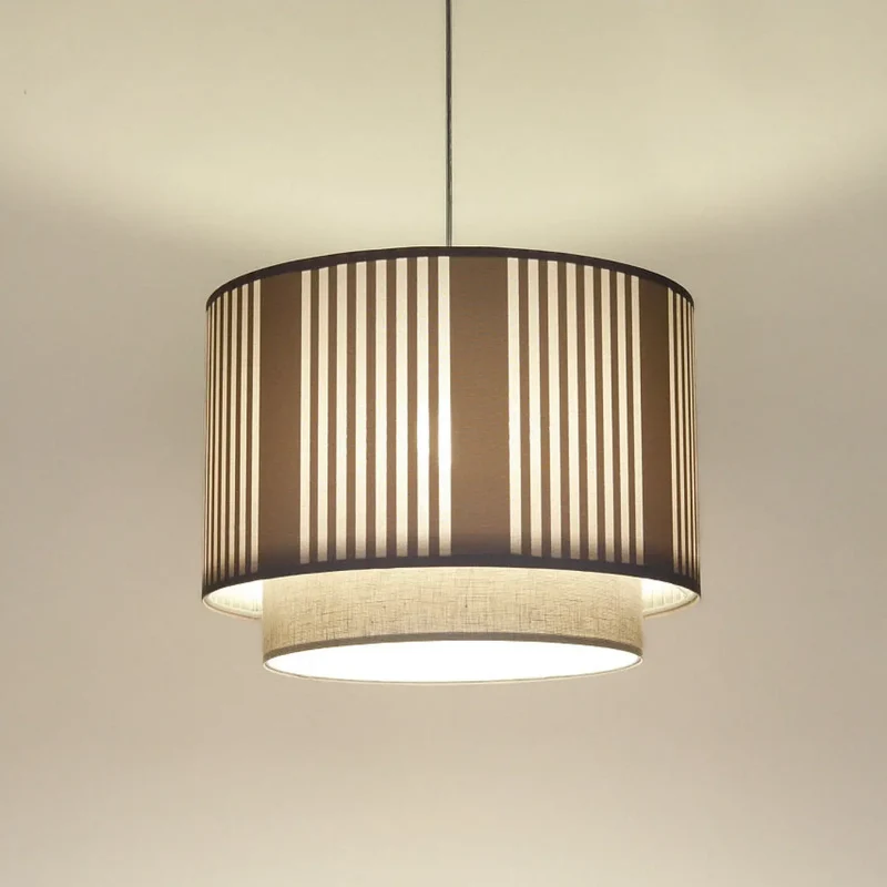 Suspension Luminaire | DUO LAMI LINE (Beige/Ecru)
