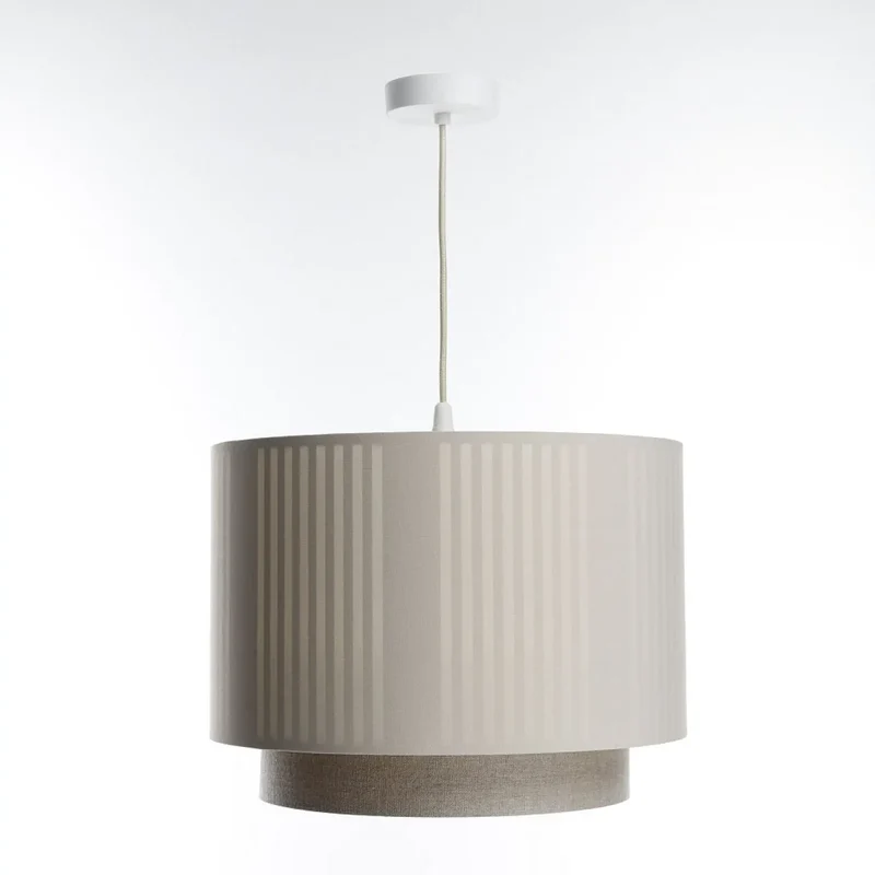 Suspension Luminaire | DUO LAMI LINE (Beige/Ecru)