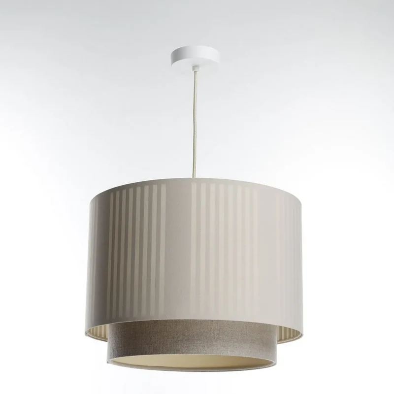 Suspension Luminaire | DUO LAMI LINE (Beige/Ecru)
