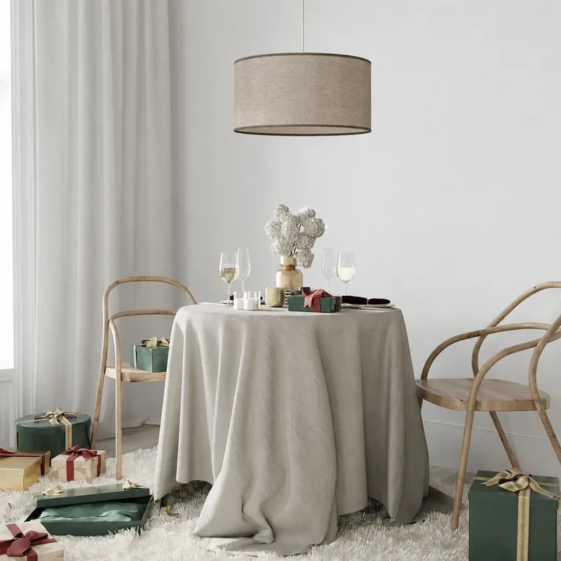 Suspension Luminaire | BOHO LINEN (Beige/Crème)