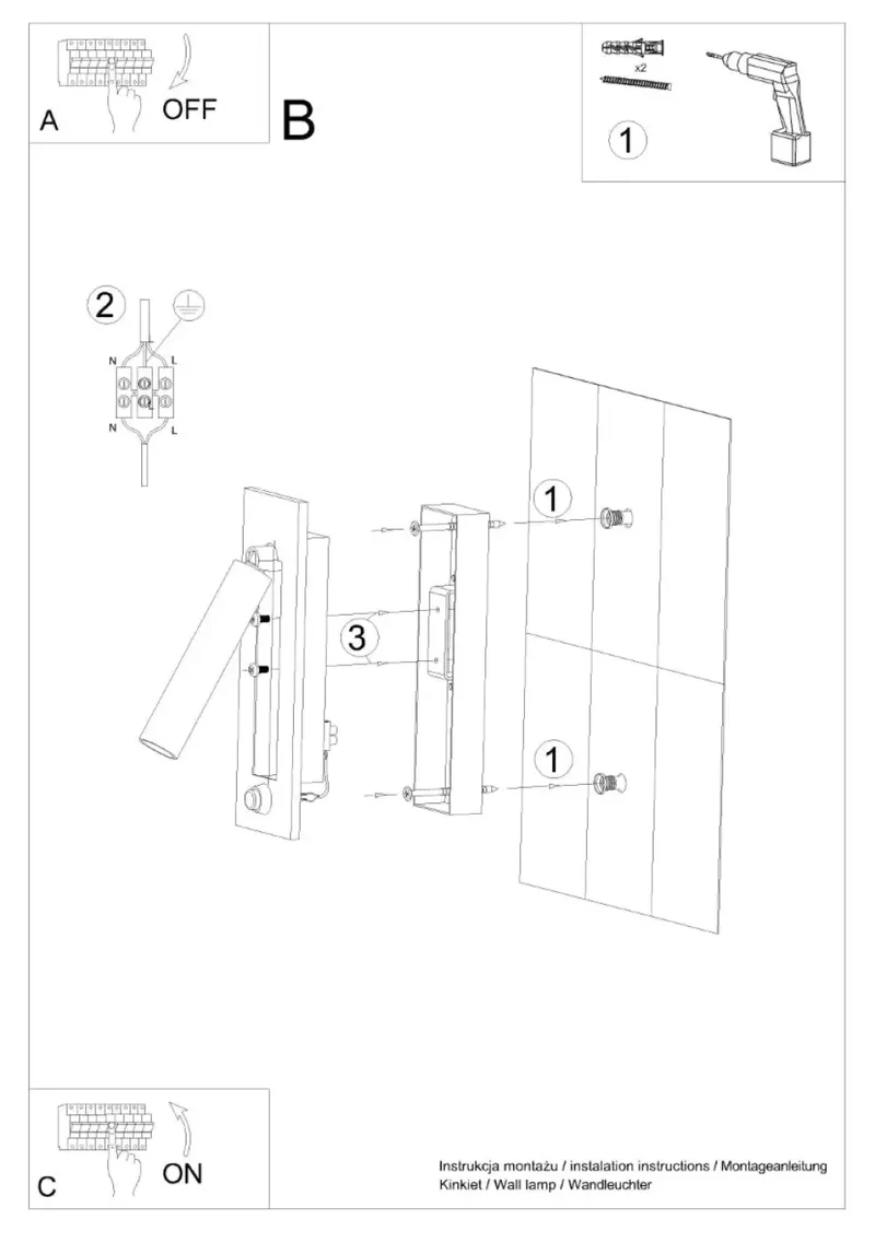Applique Murale | ENIF (Noir)
