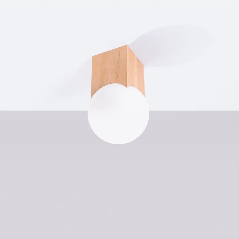 Luminaire Plafonnier | SOLIS (Bois Naturel)
