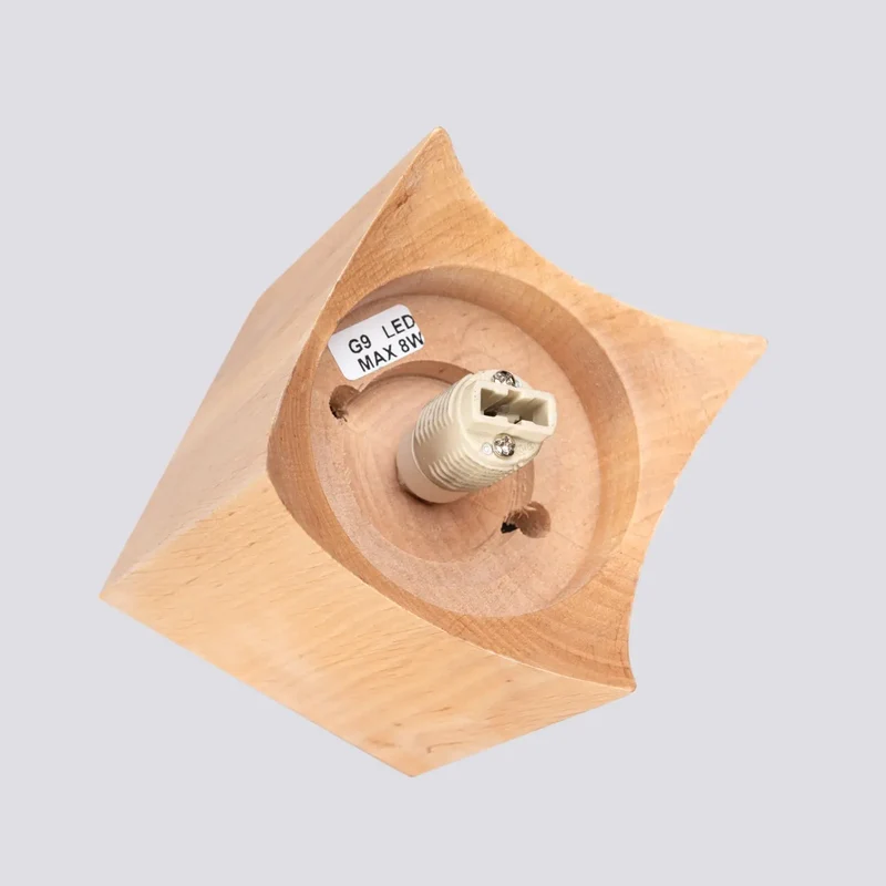 Luminaire Plafonnier | SOLIS (Bois Naturel)